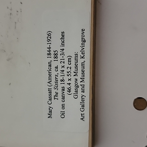 Mary Cassatt The Sisters painting ornament - Picture 2 of 2